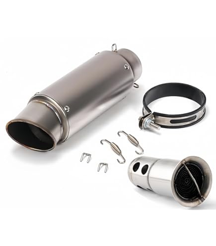 Amazon | 汎用60.5mm GPタイプ スリップオンマフラー/ステンレス